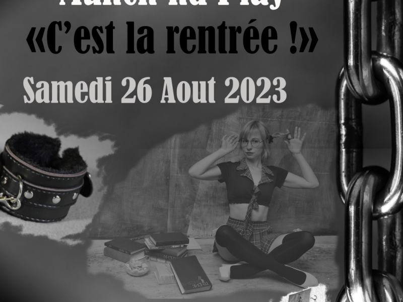 Evènement BDSM Valence : 26/08/2023 : Munch&Play c'est la rentrée | Antre Des Vices