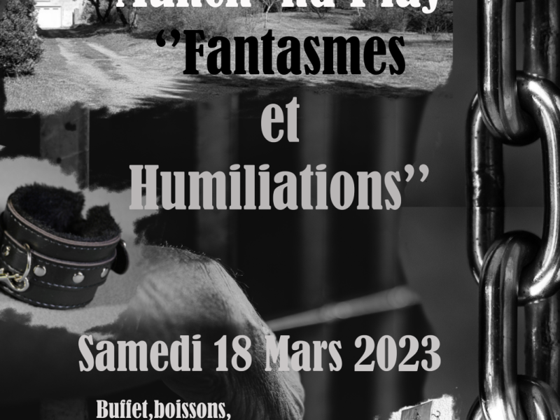 Evènement BDSM Valence :18/03/2023 : Munch&Play Fantasmes et humiliations | Antre Des Vices