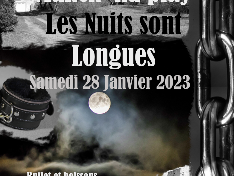 Evènement BDSM Valence : 28/01/2023 : Munch&Play Les nuits sont longues | Antre Des Vices