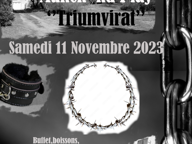 Evènement BDSM Valence : 11/03/2023: Munch&Play Triumvirat | Antre Des Vices