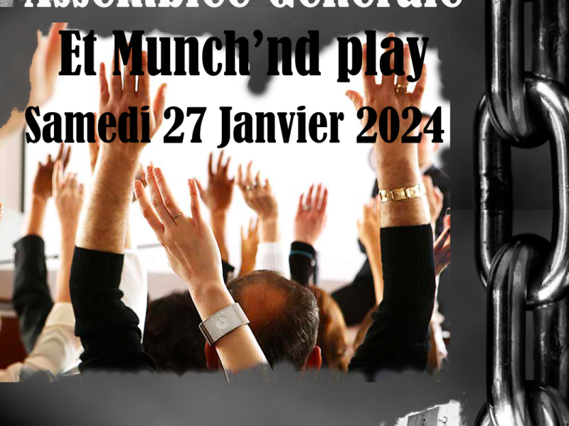 Evènement BDSM Valence : 27/01/2024 : AG Dolandie et Munch&Play | Antre Des Vices