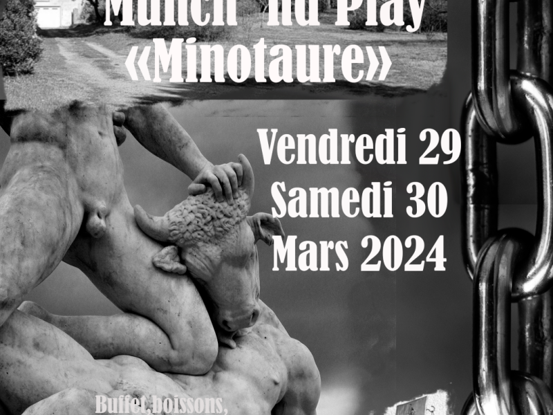 Evènement BDSM Valence : 29 et 30/03/2024 : Munch&Play Minotaure | Antre Des Vices