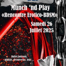 Ev&egrave;nement BDSM Valence : 26/07/2025: Munch&Play Salon et Rencontres Erotico-BDSM | Antre Des Vices