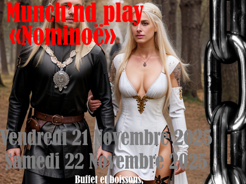 Evènement BDSM Valence : 21 et 22/11/2025: Munch&Play Nominoé | Antre Des Vices