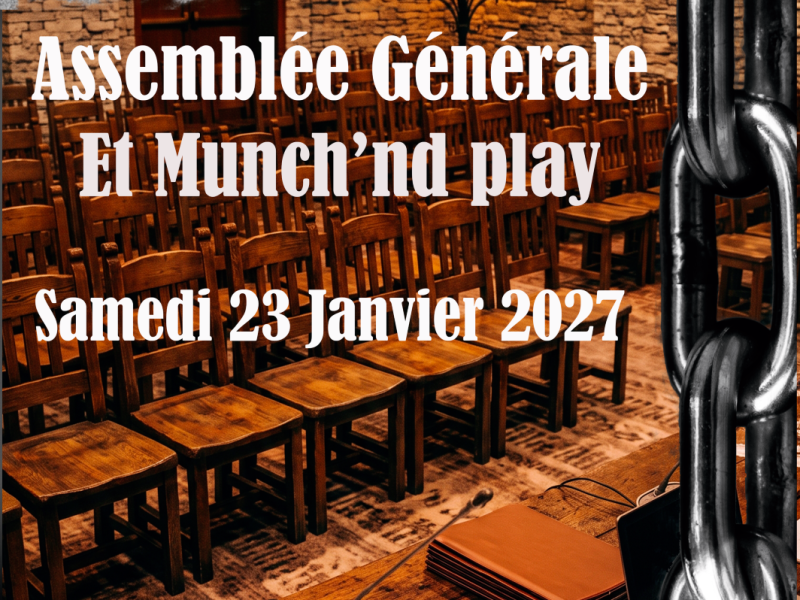 Evènement BDSM Valence : 23/01/2027 : AG Dolandie et Munch&Play | Antre Des Vices
