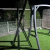 Une vue de la croix sur la terrasse du repaire des passions, un des gites bdsm de l'Antre Des Vices en Rhone-Alpes